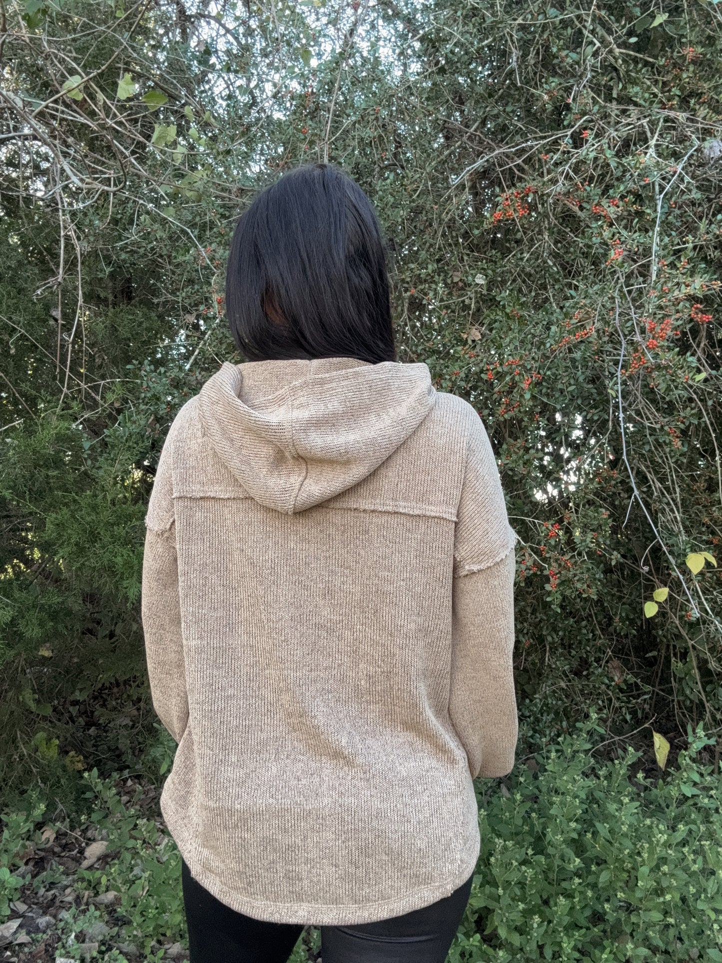 Hooded Chestnut Top