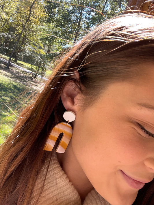 Sunshine Striped Earrings