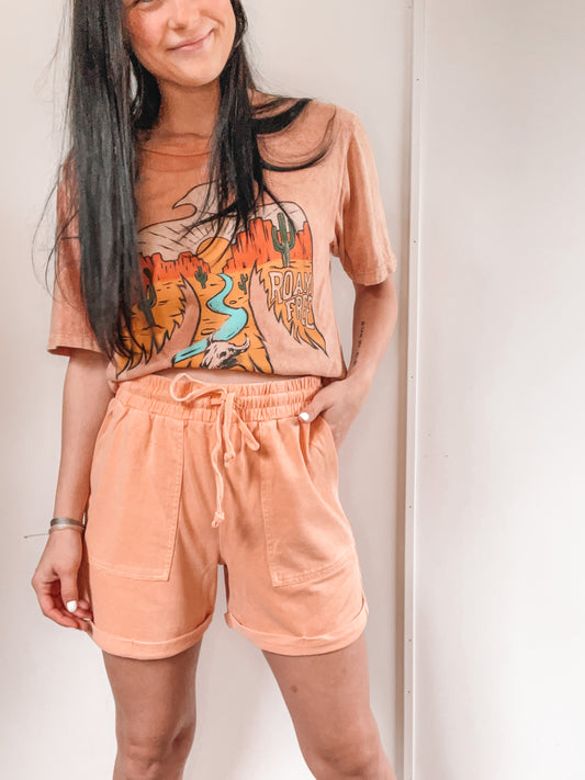 Lounge Around Shorts [Creamy Peach]