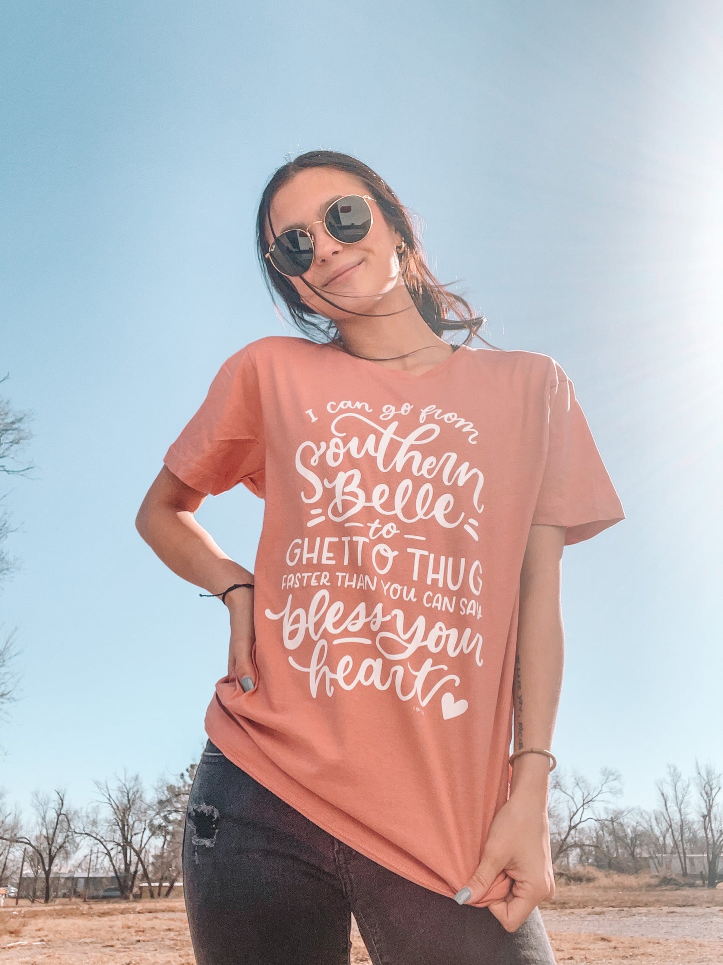 Southern Belle To Ghetto Thug Tee